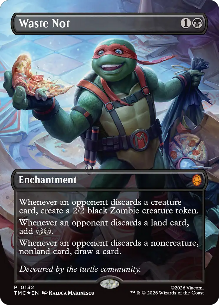 Waste Not (Borderless) [Teenage Mutant Ninja Turtles Promos] | L.A. Mood Comics and Games