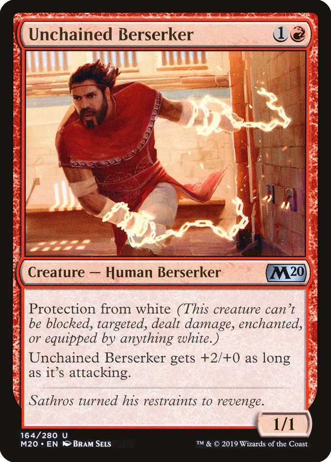 Unchained Berserker [Core Set 2020] | L.A. Mood Comics and Games