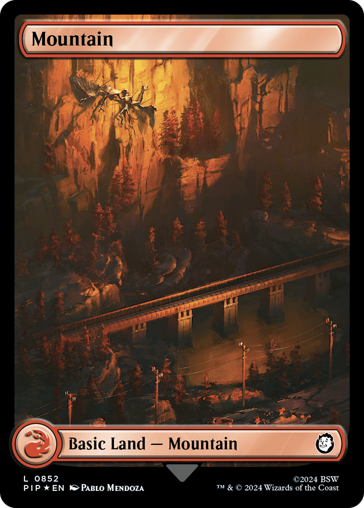 Mountain (0852) (Surge Foil) [Fallout] | L.A. Mood Comics and Games