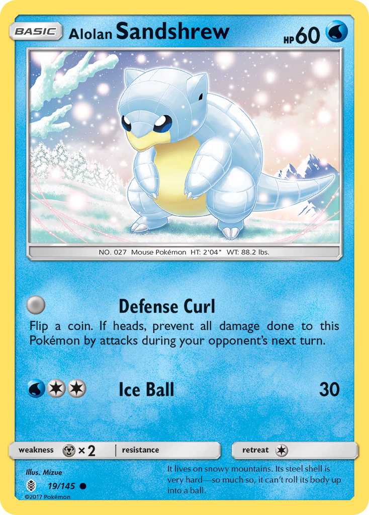 Alolan Sandshrew (19/145) [Sun & Moon: Guardians Rising] | L.A. Mood Comics and Games