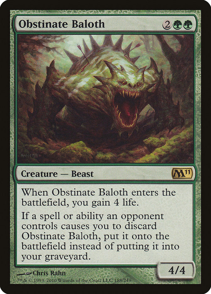 Obstinate Baloth [Magic 2011] | L.A. Mood Comics and Games