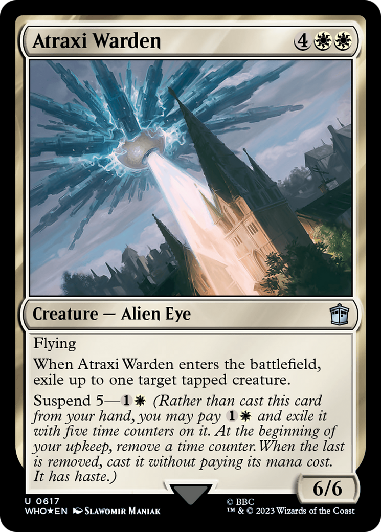 Atraxi Warden (Surge Foil) [Doctor Who] | L.A. Mood Comics and Games