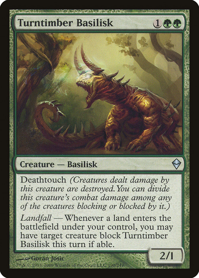 Turntimber Basilisk [Zendikar] | L.A. Mood Comics and Games