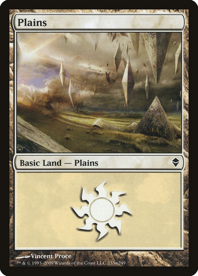 Plains (233a) [Zendikar] | L.A. Mood Comics and Games