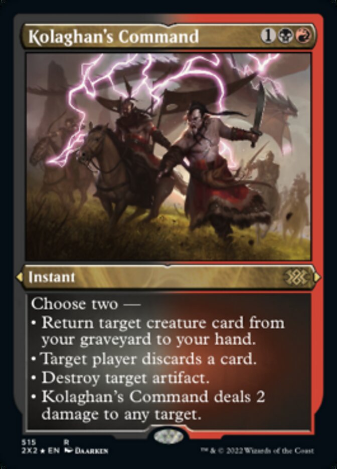 Kolaghan's Command (Foil Etched) [Double Masters 2022] | L.A. Mood Comics and Games