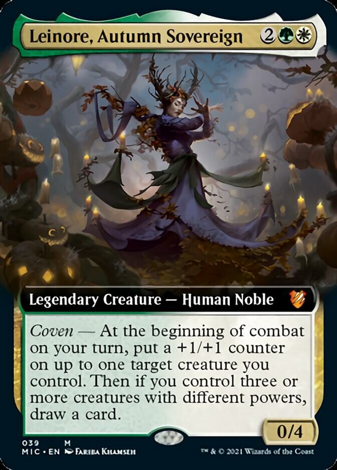 Leinore, Autumn Sovereign (Extended Art) [Innistrad: Midnight Hunt Commander] | L.A. Mood Comics and Games