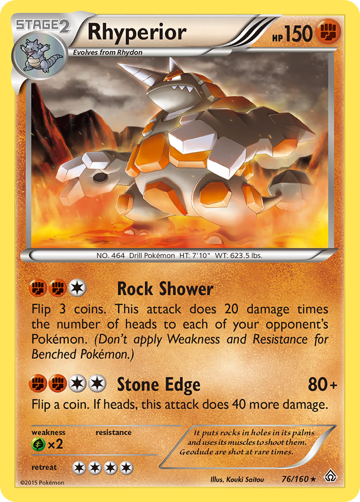 Rhyperior (76/160) [XY: Primal Clash] | L.A. Mood Comics and Games