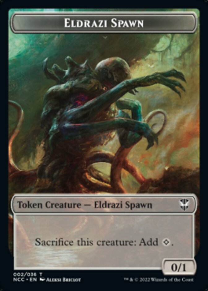 Eldrazi Spawn // Human Double-Sided Token [Streets of New Capenna Commander Tokens] | L.A. Mood Comics and Games