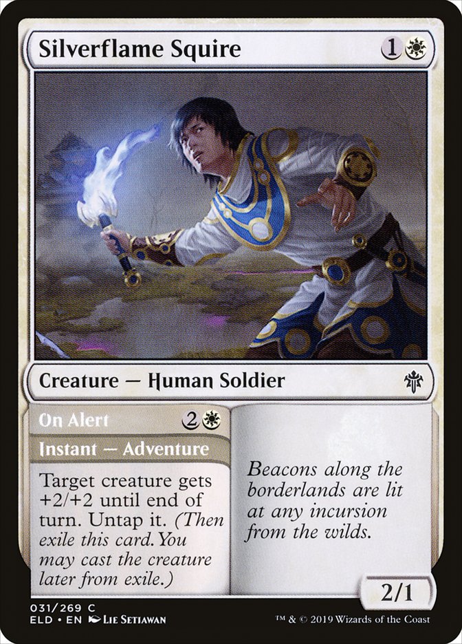 Silverflame Squire // On Alert [Throne of Eldraine] | L.A. Mood Comics and Games