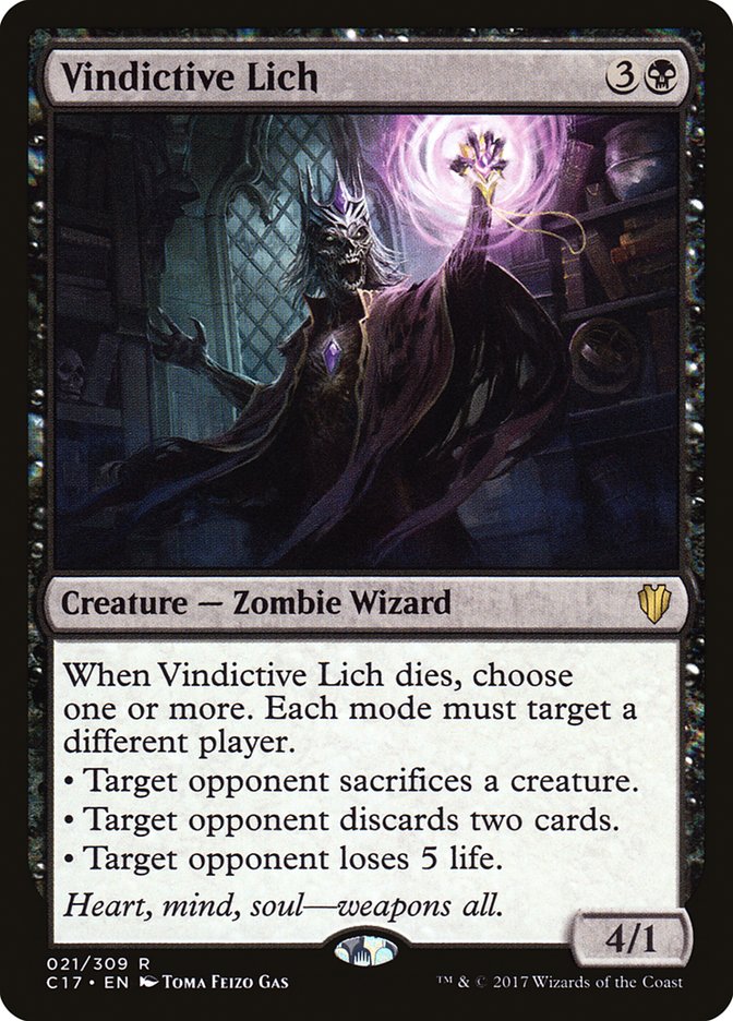 Vindictive Lich [Commander 2017] | L.A. Mood Comics and Games