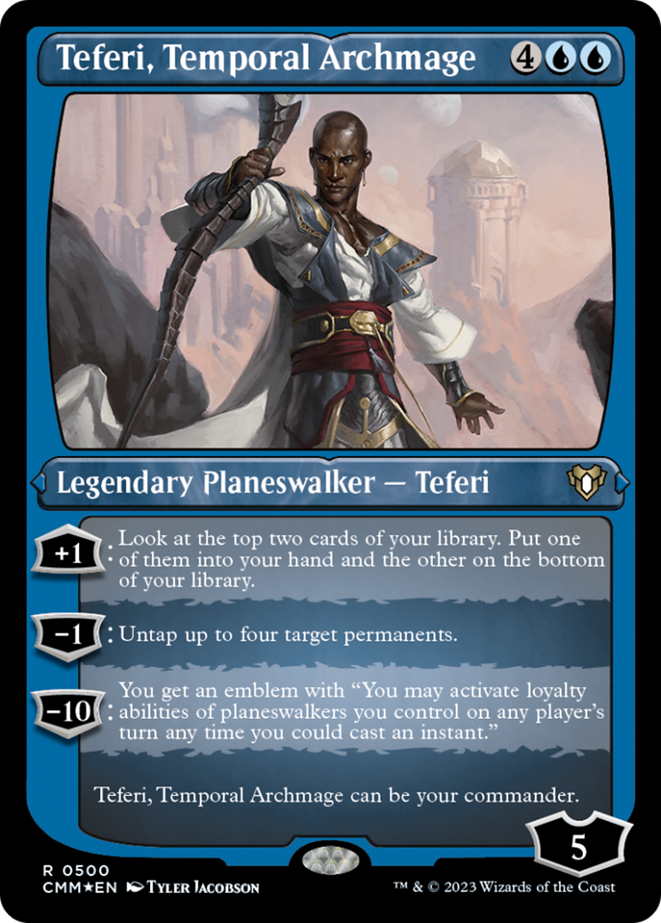 Teferi, Temporal Archmage (Foil Etched) [Commander Masters] | L.A. Mood Comics and Games