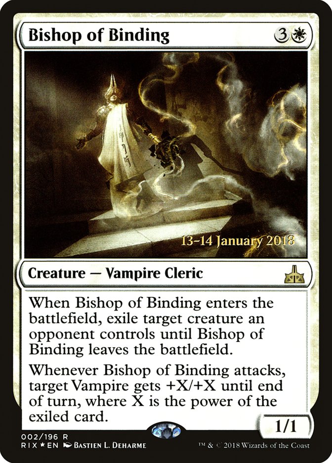 Bishop of Binding [Rivals of Ixalan Prerelease Promos] | L.A. Mood Comics and Games