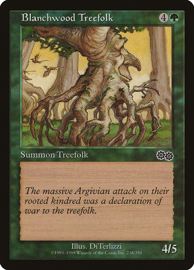 Blanchwood Treefolk [Urza's Saga] | L.A. Mood Comics and Games