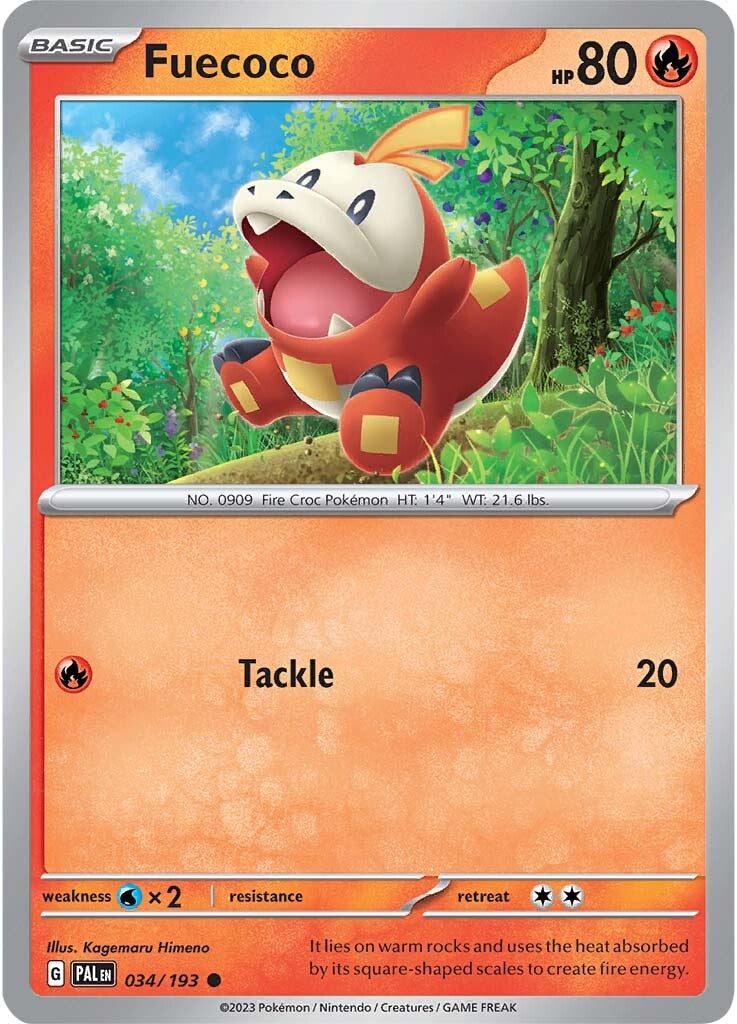 Fuecoco (034/193) [Scarlet & Violet: Paldea Evolved] | L.A. Mood Comics and Games