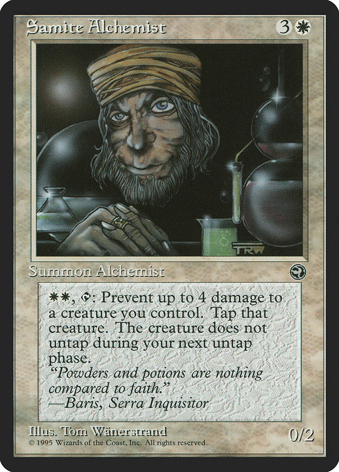Samite Alchemist (Baris Flavor Text) [Homelands] | L.A. Mood Comics and Games