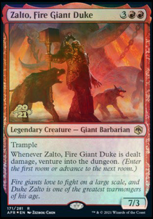 Zalto, Fire Giant Duke [Dungeons & Dragons: Adventures in the Forgotten Realms Prerelease Promos] | L.A. Mood Comics and Games