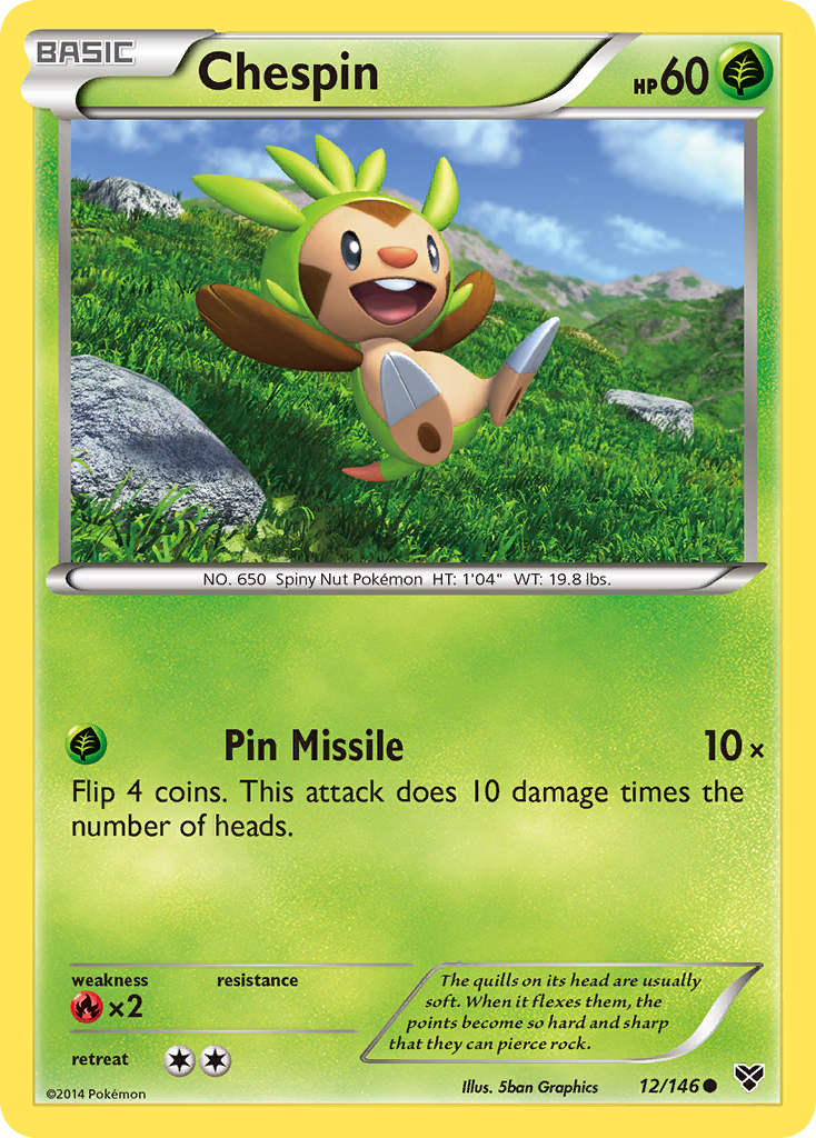 Chespin (12/146) [XY: Base Set] | L.A. Mood Comics and Games