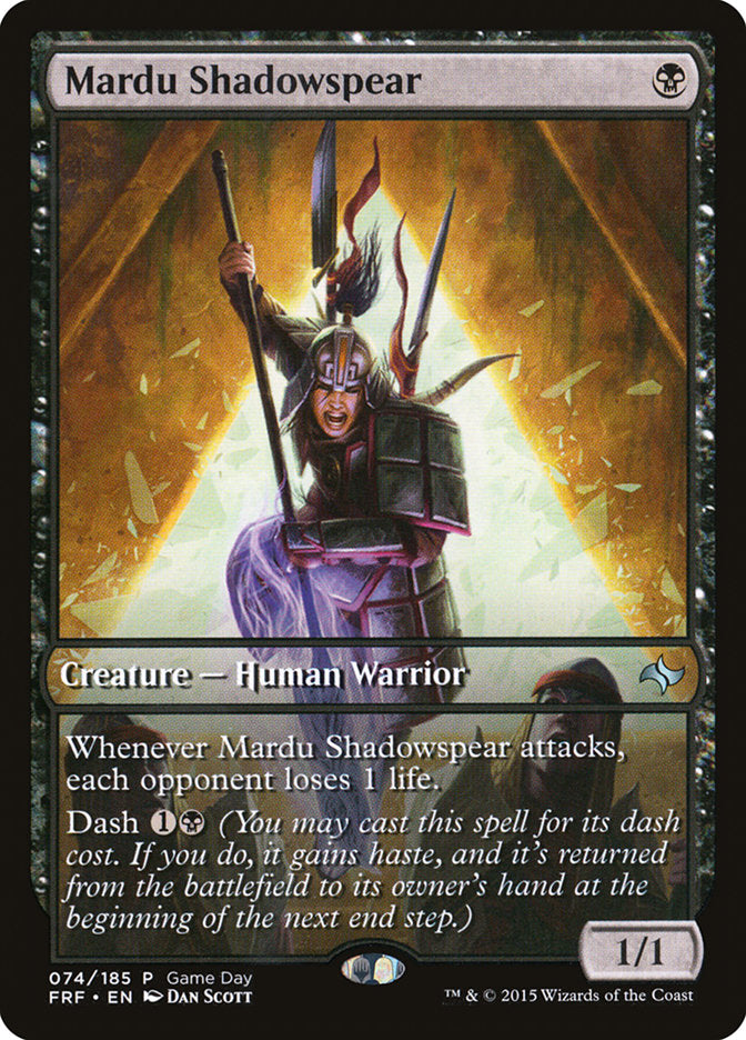 Mardu Shadowspear (Game Day) [Fate Reforged Promos] | L.A. Mood Comics and Games