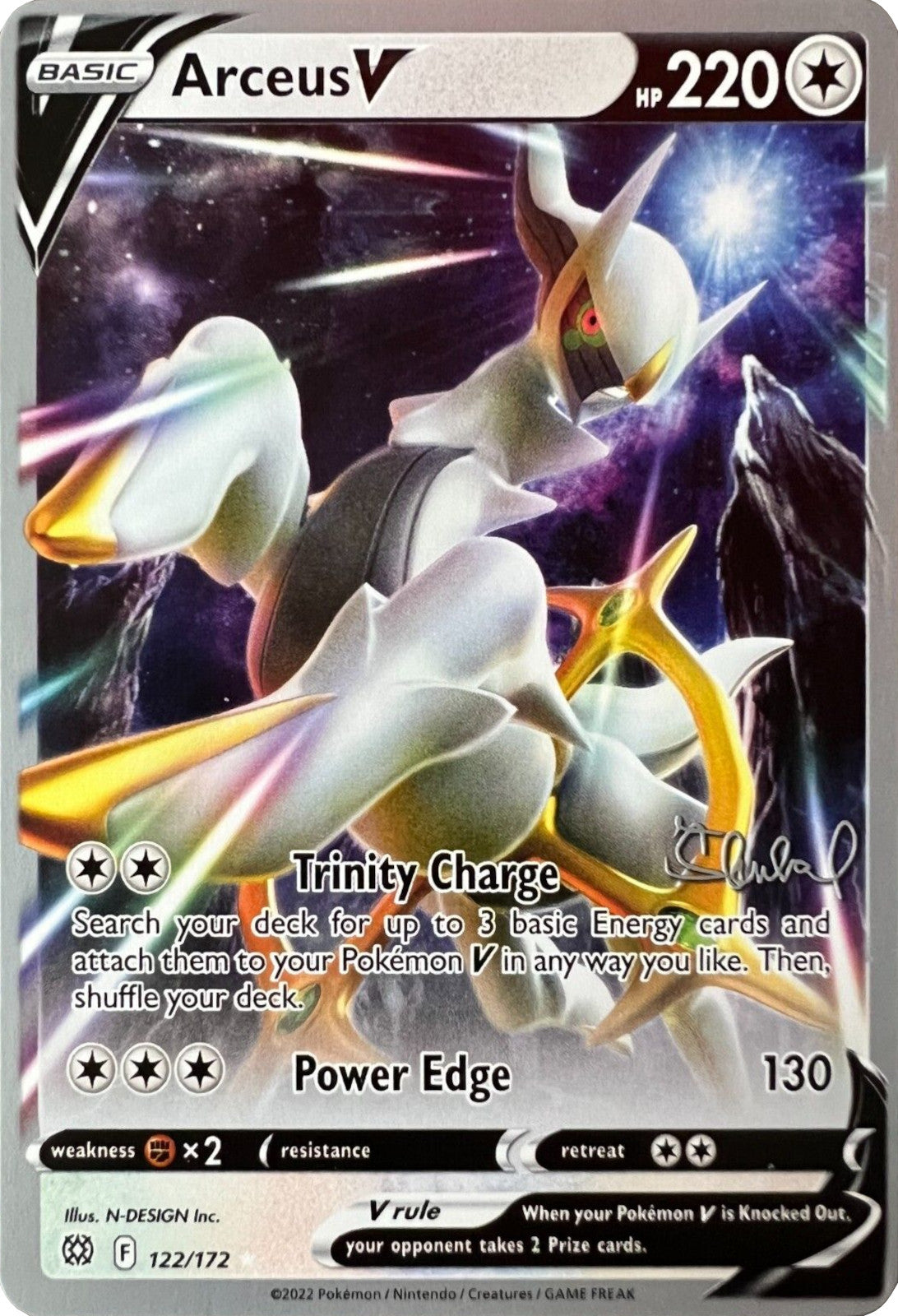 Arceus V (122/172) (ADP - Ondrej Skubal) [World Championships 2022] | L.A. Mood Comics and Games