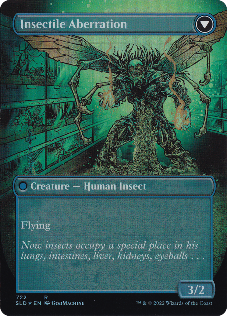 Delver of Secrets // Insectile Aberration (Borderless) [Secret Lair: From Cute to Brute] | L.A. Mood Comics and Games