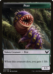 Pest (005) // Blood (017) Double-Sided Token [Challenger Decks 2022 Tokens] | L.A. Mood Comics and Games