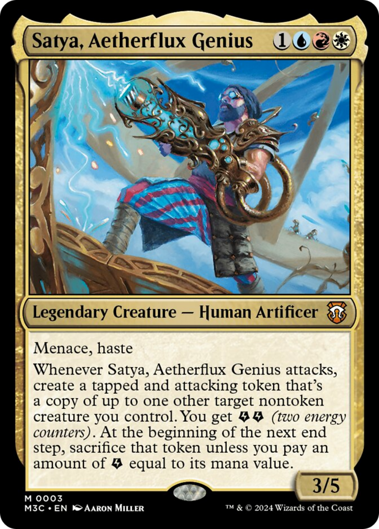 Satya, Aetherflux Genius [Modern Horizons 3 Commander] | L.A. Mood Comics and Games