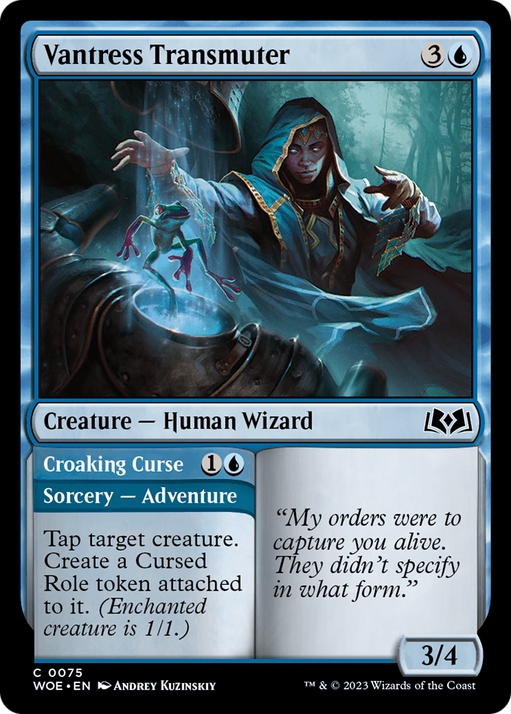 Vantress Transmuter // Croaking Curse [Wilds of Eldraine] | L.A. Mood Comics and Games