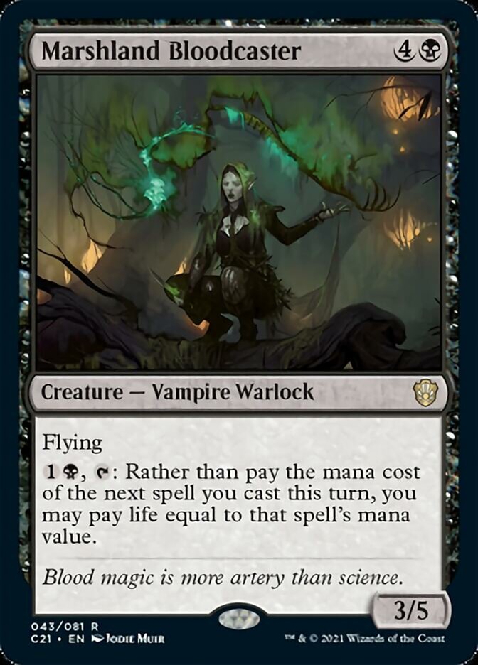 Marshland Bloodcaster [Commander 2021] | L.A. Mood Comics and Games