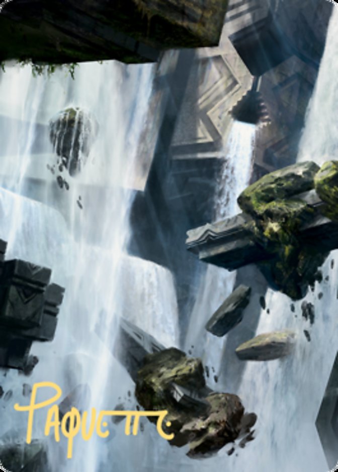 Island 1 Art Card (Gold-Stamped Signature) [Zendikar Rising Art Series] | L.A. Mood Comics and Games