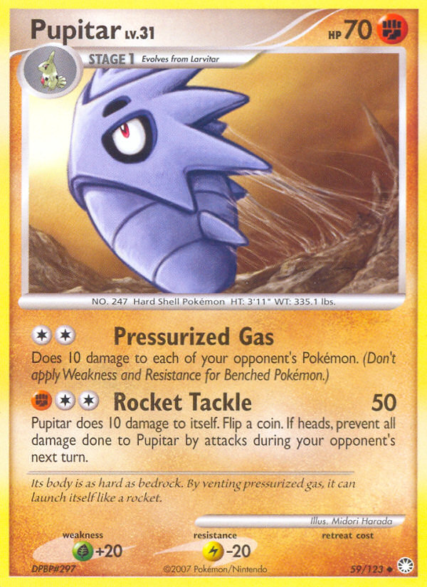 Pupitar (59/123) [Diamond & Pearl: Mysterious Treasures] | L.A. Mood Comics and Games