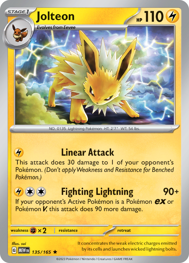 Jolteon (135/165) [Scarlet & Violet 151] | L.A. Mood Comics and Games