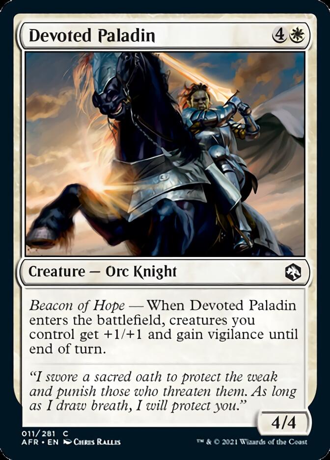 Devoted Paladin [Dungeons & Dragons: Adventures in the Forgotten Realms] | L.A. Mood Comics and Games
