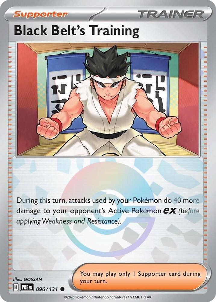 Black Belt's Training (096/131) (Poke Ball Pattern) [Scarlet & Violet: Prismatic Evolutions] | L.A. Mood Comics and Games