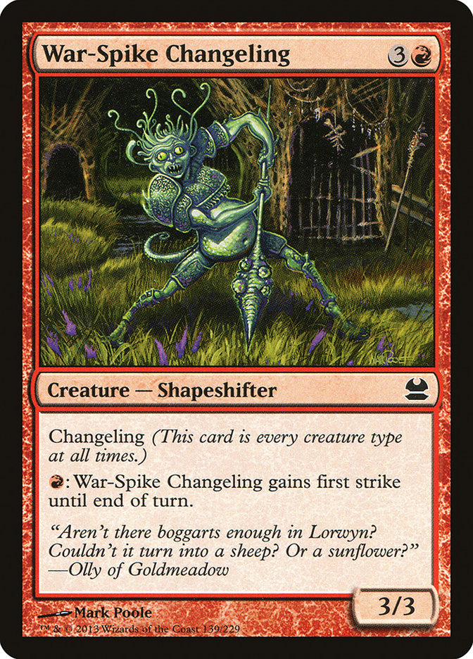War-Spike Changeling [Modern Masters] | L.A. Mood Comics and Games