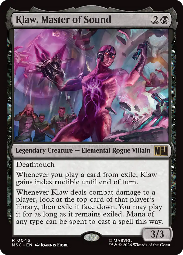 Klaw, Master of Sound (Surge Foil) [Marvel Super Heroes Commander] | L.A. Mood Comics and Games