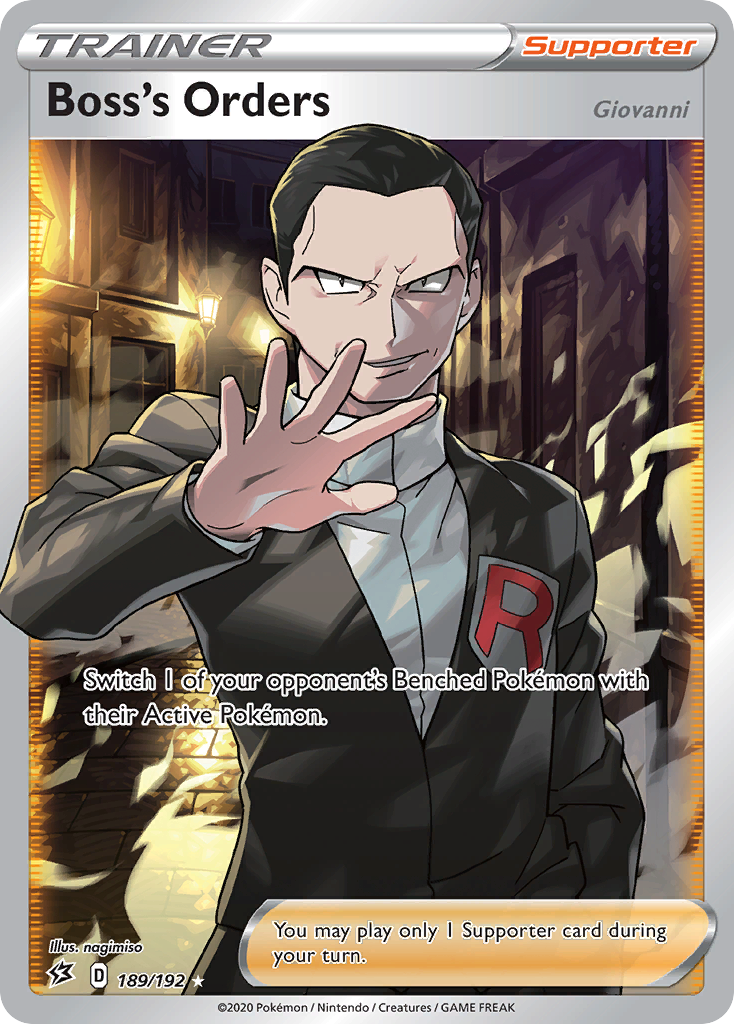 Boss's Orders (189/192) (Giovanni) [Sword & Shield: Rebel Clash] | L.A. Mood Comics and Games
