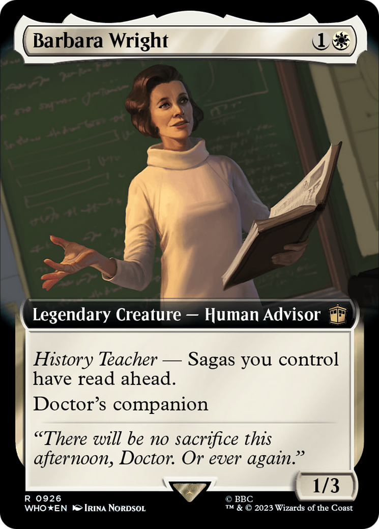 Barbara Wright (Extended Art) (Surge Foil) [Doctor Who] | L.A. Mood Comics and Games