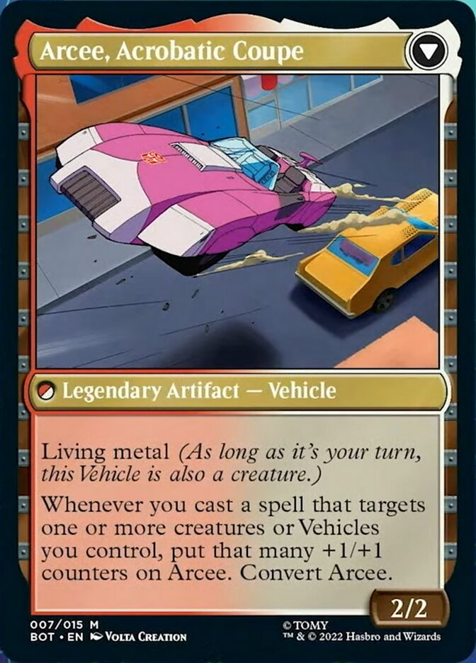 Arcee, Sharpshooter // Arcee, Acrobatic Coupe [Transformers] | L.A. Mood Comics and Games