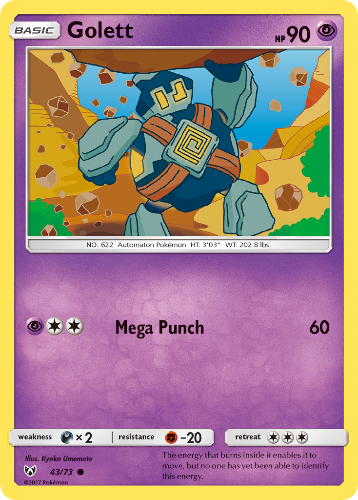 Golett (43/73) [Sun & Moon: Shining Legends] | L.A. Mood Comics and Games