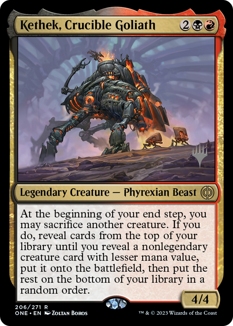 Kethek, Crucible Goliath (Promo Pack) [Phyrexia: All Will Be One Promos] | L.A. Mood Comics and Games