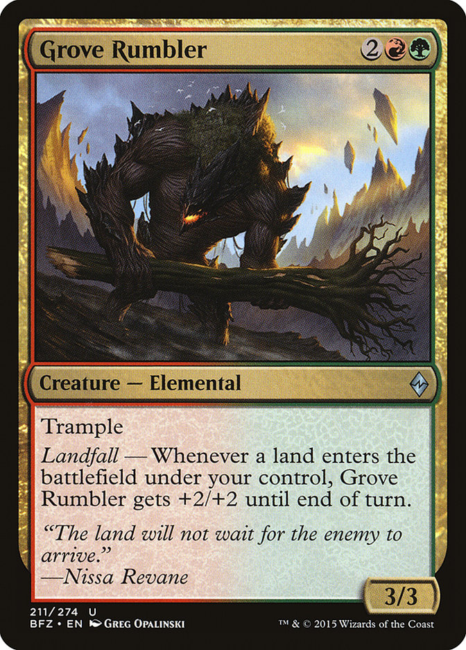 Grove Rumbler [Battle for Zendikar] | L.A. Mood Comics and Games