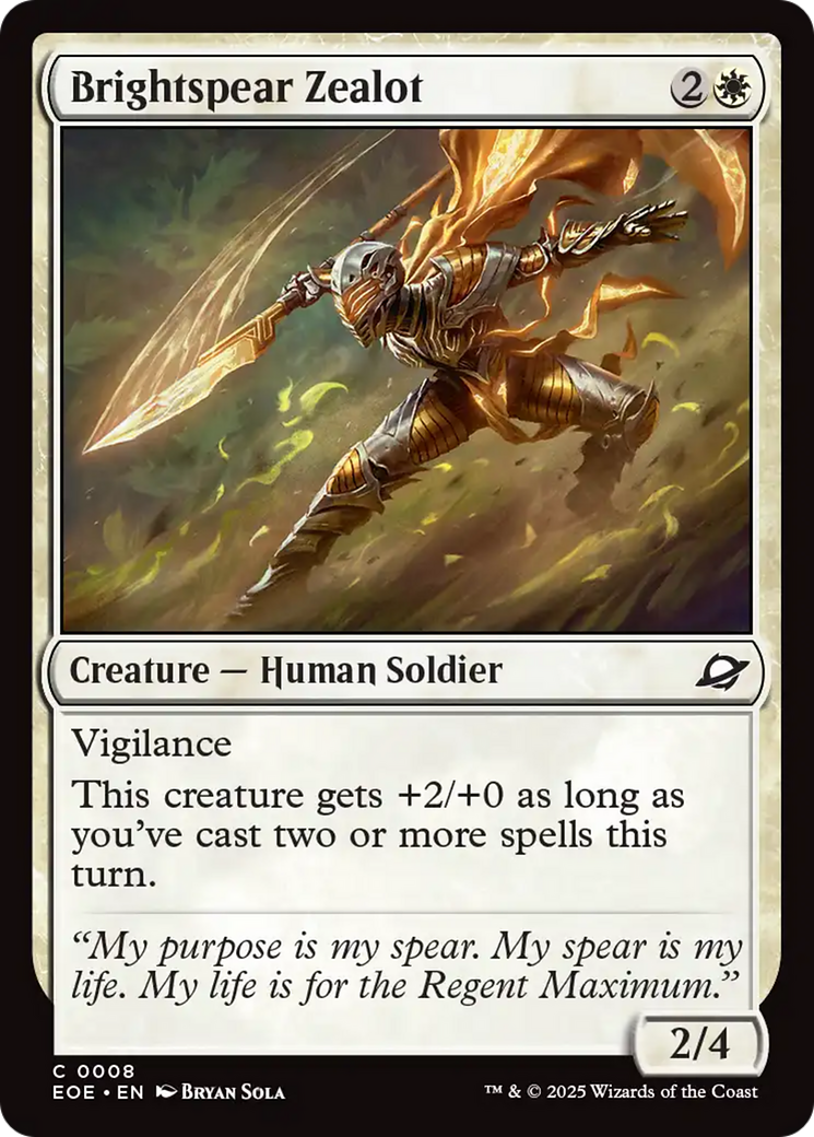 Brightspear Zealot [Edge of Eternities] | L.A. Mood Comics and Games