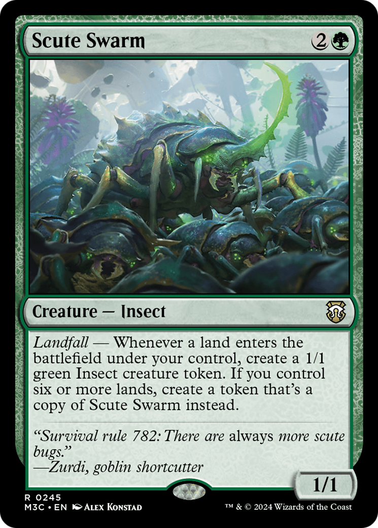 Scute Swarm (Ripple Foil) [Modern Horizons 3 Commander] | L.A. Mood Comics and Games