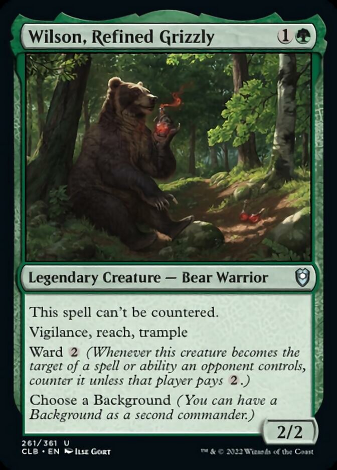 Wilson, Refined Grizzly [Commander Legends: Battle for Baldur's Gate] | L.A. Mood Comics and Games