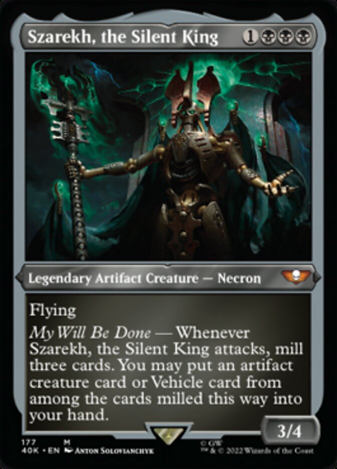 Szarekh, the Silent King (Display Commander) (Surge Foil) [Warhammer 40,000] | L.A. Mood Comics and Games