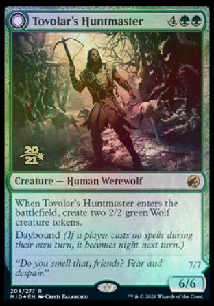 Tovolar's Huntmaster // Tovolar's Packleader [Innistrad: Midnight Hunt Prerelease Promos] | L.A. Mood Comics and Games