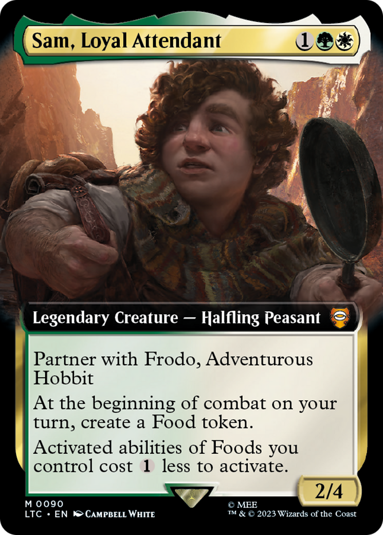 Sam, Loyal Attendant (Extended Art) [The Lord of the Rings: Tales of Middle-Earth Commander] | L.A. Mood Comics and Games