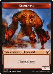 Human Soldier // Elemental Double-Sided Token [Theros Beyond Death Tokens] | L.A. Mood Comics and Games