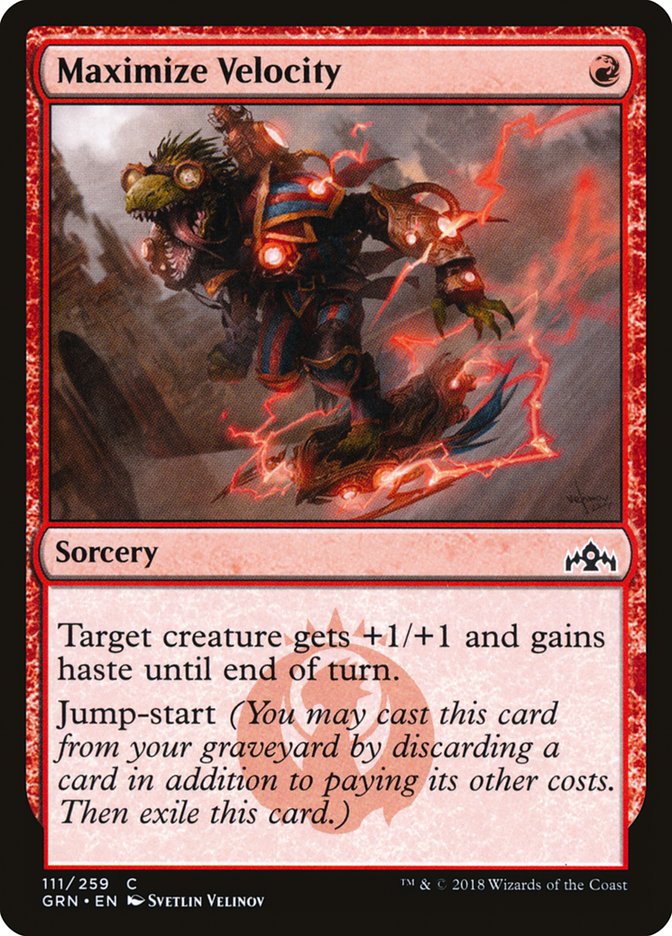 Maximize Velocity [Guilds of Ravnica] | L.A. Mood Comics and Games