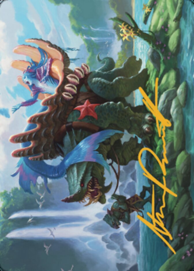 Vodalian Mindsinger Art Card (Gold-Stamped Signature) [Dominaria United Art Series] | L.A. Mood Comics and Games